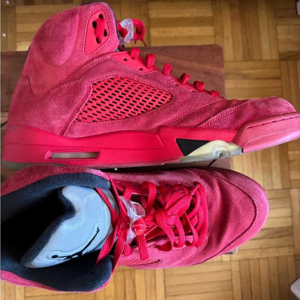 5’s Jordan Red Suede Men’s 13 - Picture 13 of 15